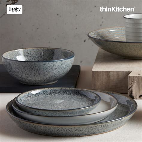 Buy Denby Studio Grey Small Coupe Plate Online at thinKitchen