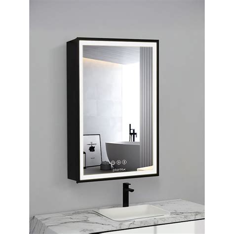 Buy Plantex Led Mirror Cabinet For Bathroom with Defogger & Bluetooth ...