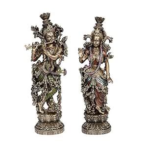 Buy Idol collections Large Radha Krishna Idol - Statue Showpiece Murti ...