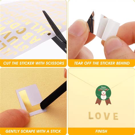 Buy Grevosea Glitter Letters Stickers, 5 Sheets Rub On Transfers Letter ...