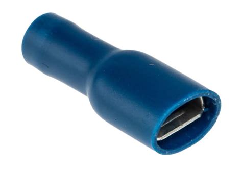 RS PRO | RS PRO Blue Insulated Female Spade Connector, Receptacle, 6.3 ...