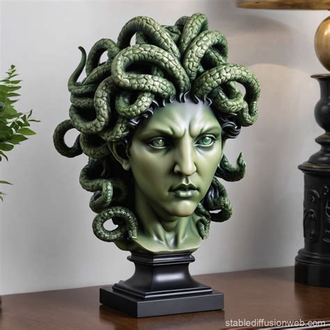 medusa gorgon head of marble statue Prompts | Stable Diffusion Online