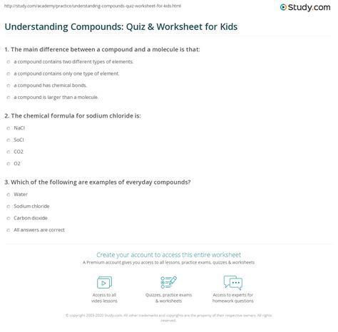 Basic Compounds Kids Science 的图像结果