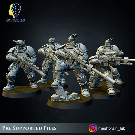 🛰 Imperial Marines Scout Squad・ 3D File for ・Cults