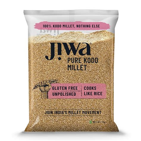 Jiwa Pure Kodo Millet | Unpolished | Cooks In 15 Minutes | Positive ...