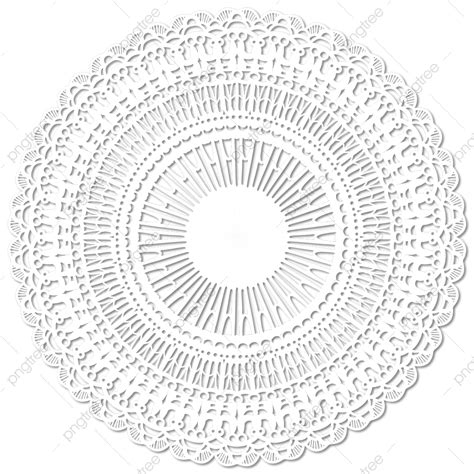 Lace Doily Vector Art PNG, Doily Creative Paper Cut White Lace, Doily ...