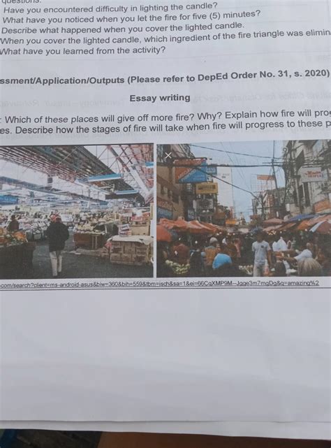 Essay writingDirection: Which of these places will give off more fire ...