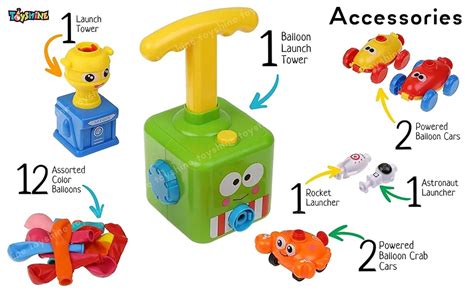 Buy Toyshine Balloon Launcher & Powered Car Toy Set Racers Educational ...