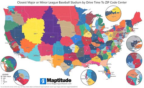 Closest Major League and Minor League Baseball Stadiums/Parks