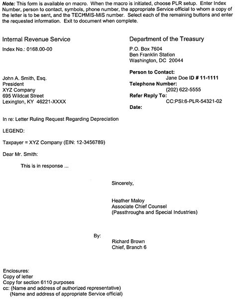 32.3.2 Letter Rulings | Internal Revenue Service