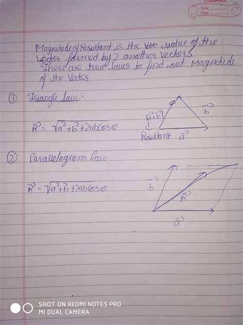 What is magnitude of resultant?and also write its formula. - Brainly.in