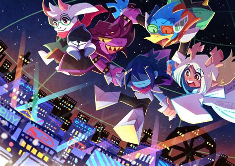 Deltarune Heroes Unite: 4K Ultra HD Adventure Wallpaper by 綿野レモンT