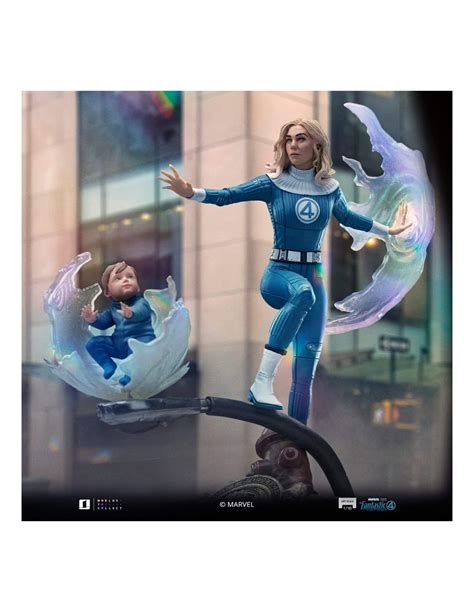 PiXELATOY - Invisible Woman and Franklin. Art Scale Statue 1/10. Marvel ...