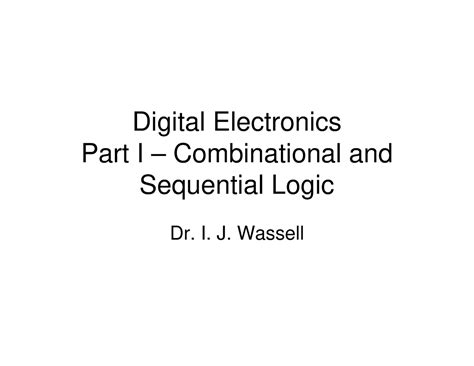 Digital Electronics pdf - Digital Electronics Part I – Combinational ...