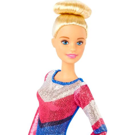 Barbie Career Gymnastics Playset With Doll, Balance Beam And 15 Access ...