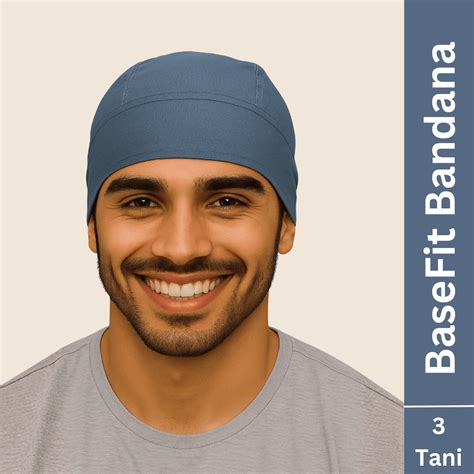 3 Tani BaseFit Bandana - Bluish Grey | 3 Tani Cotton Patka Bandana ...