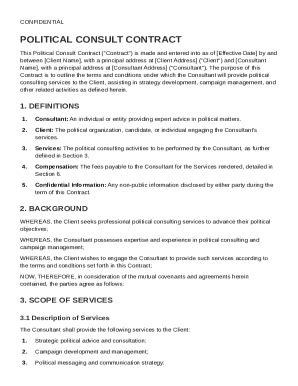 Political Consult Contract Template - Fill and Sign Printable Template ...