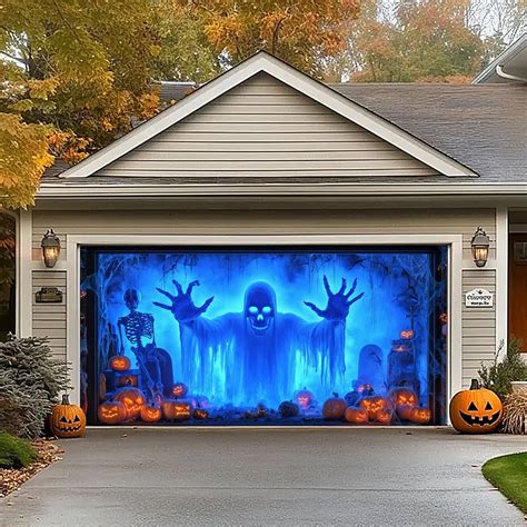 Amazon.com: Halloween Garage Door Cover Decorations, Large Garage Buddy ...