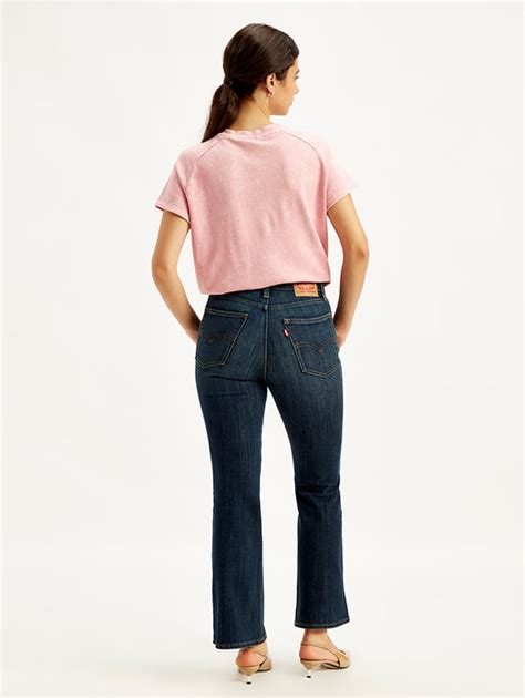 Women's 726 Blue Flared Fit High Rise Jeans – Levis India Store