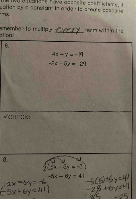 Solved: The tws equations have opposite coefficients, it uation by a ...