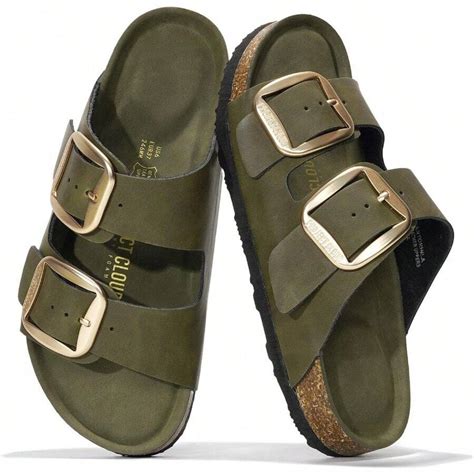 Project Cloud Genuine Leather Flat Sandals Comfortable Beach Essentials ...