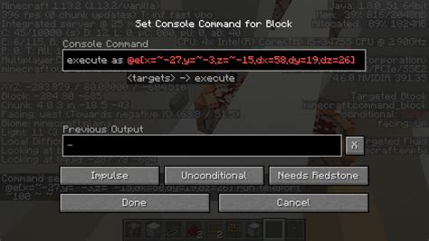 Image result for Minecraft Execute Commands
