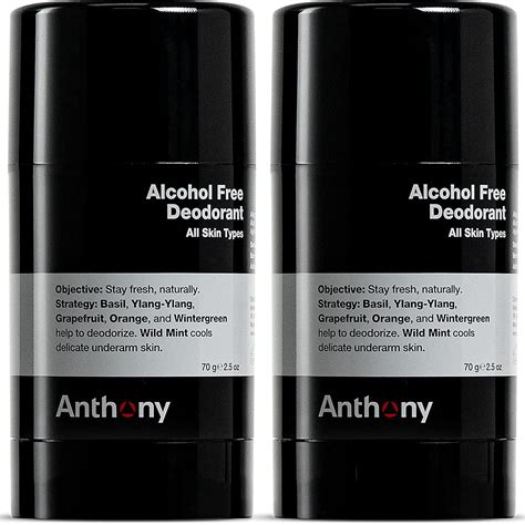 Buy Anthony Logistics for Men Alcohol-Free Deodorant Fragrance Free 2.5 ...