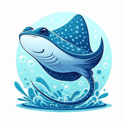 Stingray vector cartoon illustration | Premium AI-generated vector