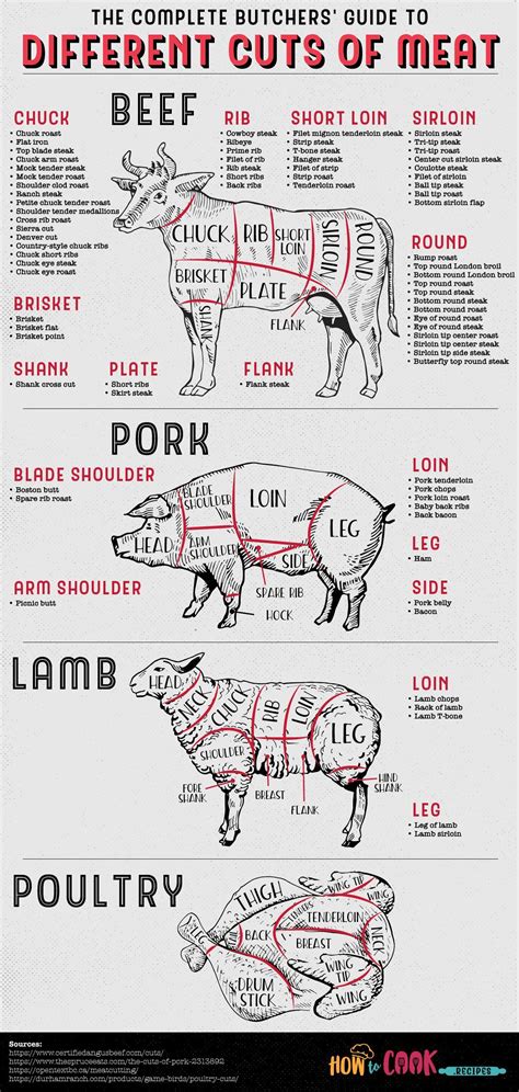 Butchers' Guide to Meat Cuts | Beef, Pork, Lamb, Poultry