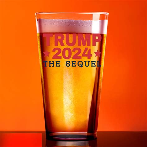 Buy Patriots Cave Trump 2024 The Sequel | American Glass | 16 oz Unique ...