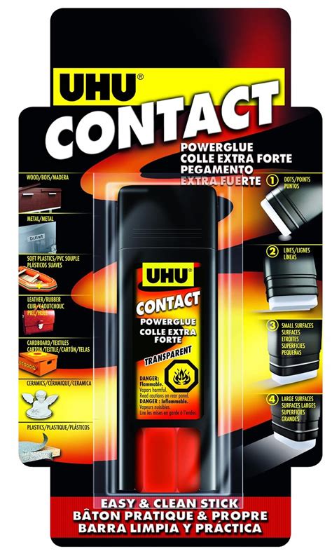 Saunders UHU Contact Cement Stick, .71 oz., 1 Count (99115) : Amazon.in ...