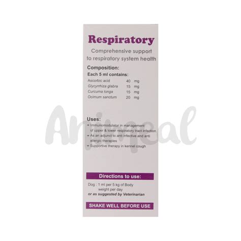 AnimealRESPIRATORY PET SYRUP - Upto 15% Off - Animeal