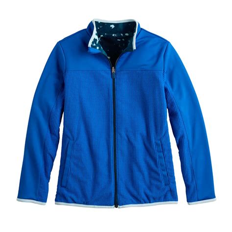 Boys 8-20 Tek Gear® Microfleece Printed Reversible Jacket in Regular ...