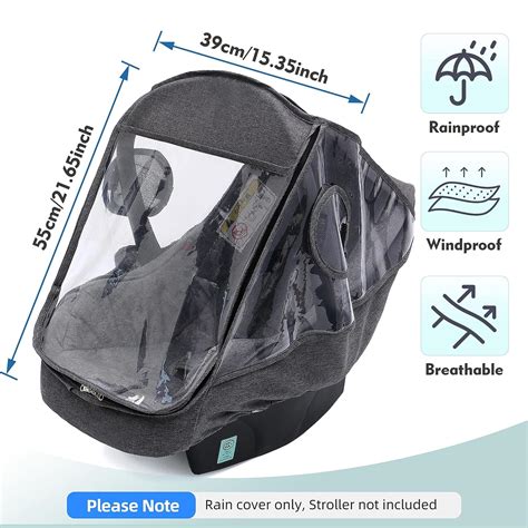 Buy Infant Car Seat Weather Shield Universal Car Seat Rain Cover ...