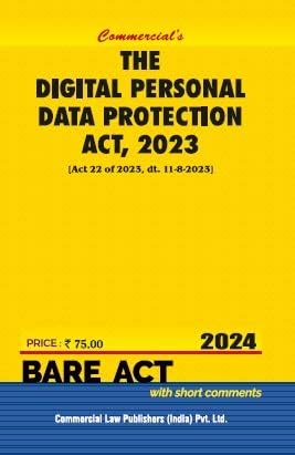 Buy Digital Personal Data Protection Act, 2023 (Act 22 of 2023, dt. 11 ...