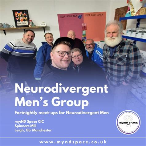 Neurodivergent Men’s Group, Leigh Spinners Mill, 3 February 2026 ...