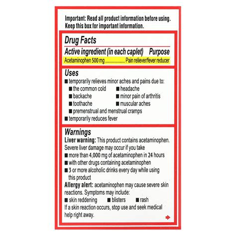 Tylenol Dosage Limit For Adults at Sara Sugerman blog