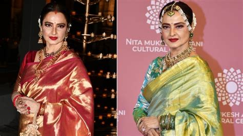 Rekha in regal sarees at Dior show and NMACC gala shows us what ...
