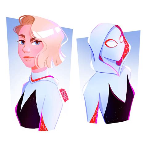 My little fan art of Gwen Stacy : r/Spiderman