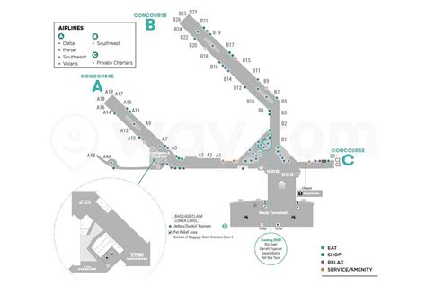 Midway Airport Map Southwest at Autumn Allen blog