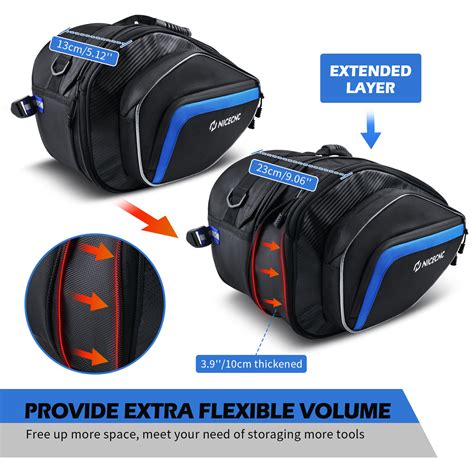 Large Motorcycle Saddlebags 50L Tank Bag Motor Side | Ubuy India