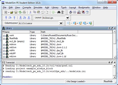 Tutorial - Using Modelsim for Simulation, For Beginners