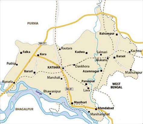 Geography of Katihar, Topography and Climate of Katihar, Bihar