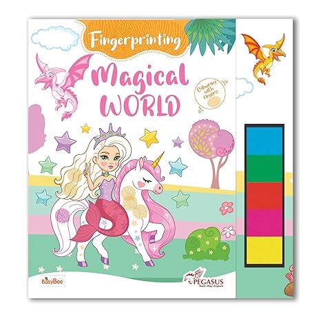 Fingerprint Coloring Book – Magical World | Finger Painting Fun for ...