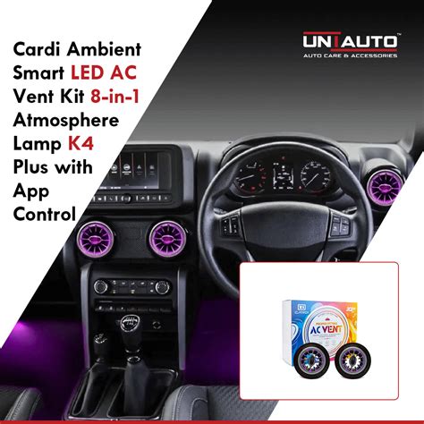 Cardi Ambient Smart LED AC Vent Kit for Thar & Thar Roxx, 8-in-1 Atmos ...