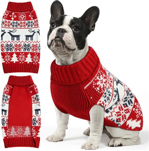 Amazon.com : Kuoser Large Dog Sweater, Christmas Thanksgiving Dog ...
