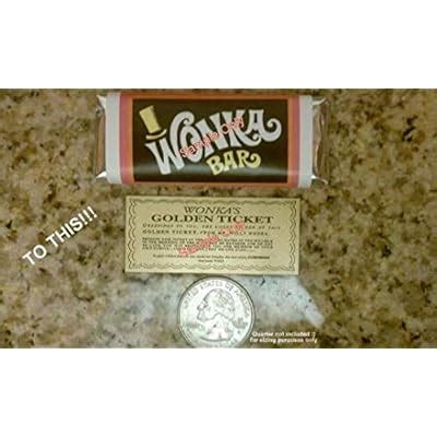Buy Wonkamania Snack sized Willy Wonka chocolate bar wrappers & Golden ...