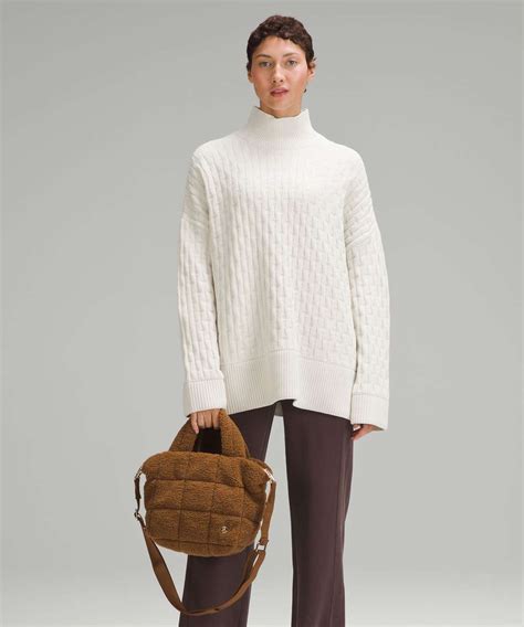 Lululemon Quilted Grid Crossbody Bag 5L *Fleece - Burnt Caramel - lulu ...