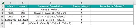 Image result for Excel Subtraction Function