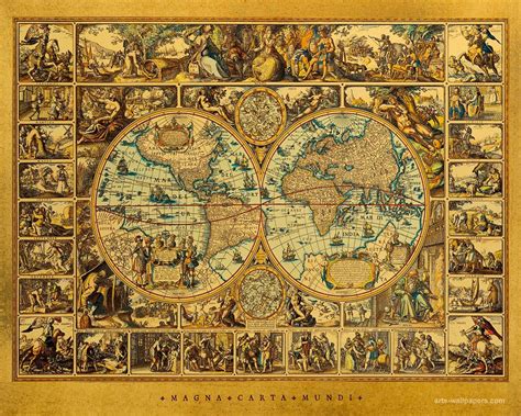 Antique World Map 的图像结果